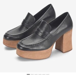 Kork Ease Barbara Platform Loafer Black size 8